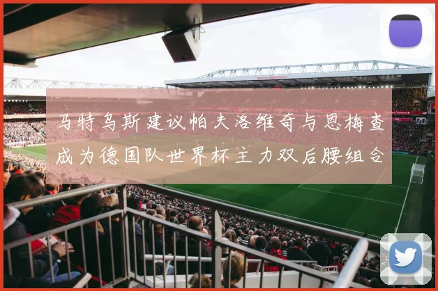 马特乌斯建议帕夫洛维奇与恩梅查成为德国队世界杯主力双后腰组合